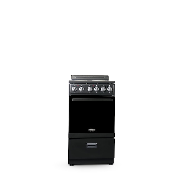 Premium Levella 20" 4-Burner Electric Stove in Black -  PRE2027GB