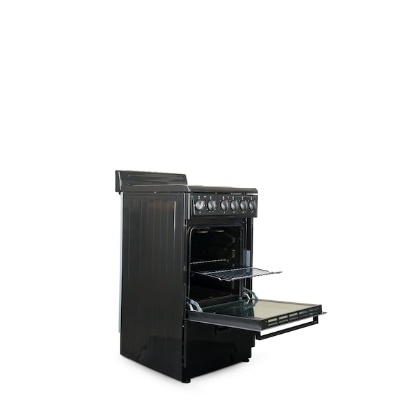 Premium Levella 20" 4-Burner Electric Stove in Black -  PRE2027GB