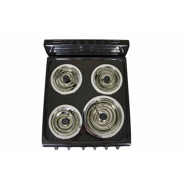 Premium Levella 20" 4-Burner Electric Stove in Black -  PRE2027GB