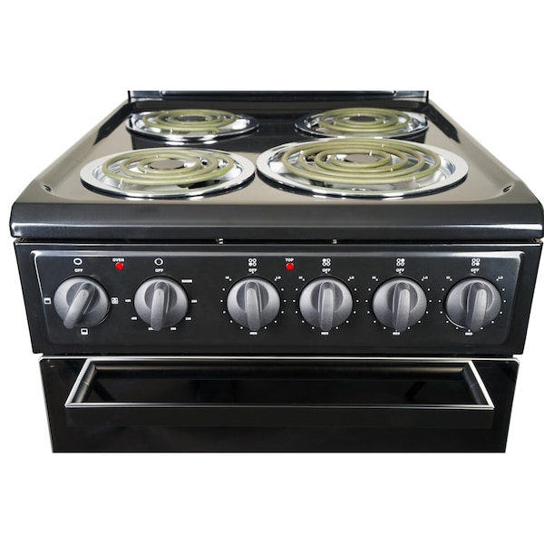 Premium Levella 20" 4-Burner Electric Stove in Black -  PRE2027GB