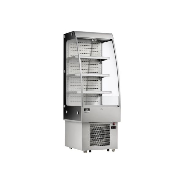 Gec Nexel Refrigerated Open Air Merchandiser w/ Curtain, 8.8 Cu. Ft., Stainless Steel - CF-250