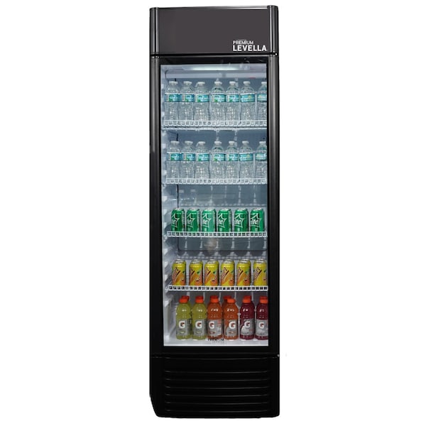 Premium Levella Premium Levella 15.5 cu. ft. Commercial Display Refrigerator One Glass Door Merchandiser in Black -  PRF1557DX