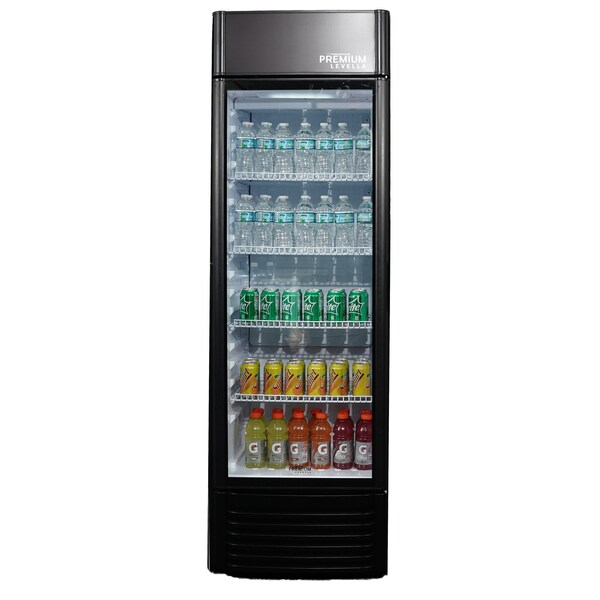 Premium Levella Premium Levella 15.5 cu. ft. Commercial Display Refrigerator One Glass Door Merchandiser in Black -  PRF1557DX