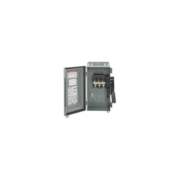 Interruptor de seguridad sin fusible Schneider Electric, 600V AC/DC, 3 polos - VHU3612AWKGL