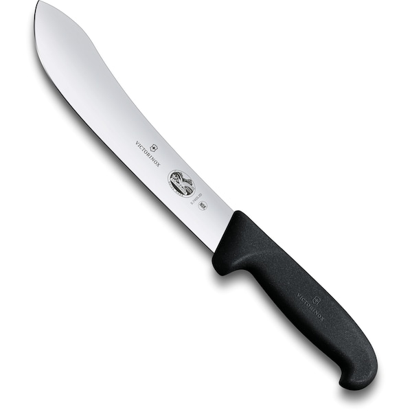 Swiss Army Brands Victorinox 42531 Kitchen Fibrox Pro Black Butcher - Straight, 8In Blade - VIC-5.7403.20