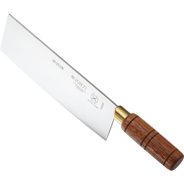 Mercer Cutlery Praxis 8" Chinese Chef Knife, Wood Handle - M33220
