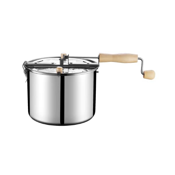 Great Northern Popcorn 6251 Great Northern Popcorn Original Stainless Steel Stove Top 6-1/2 Quart Popcorn Popper - 864569QBU
