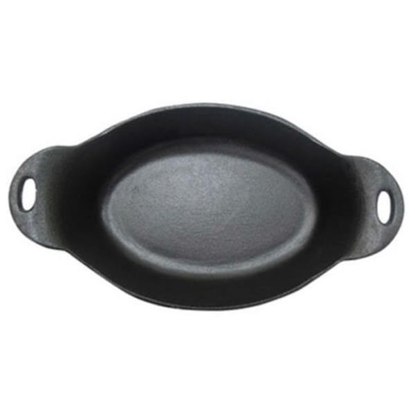 Mr. Bar-B-Q Products Llc Mr. Bar-B-Q Products LLC. 215691 12.4 in. Grill Zone Cast Iron Oval Dish - 215691