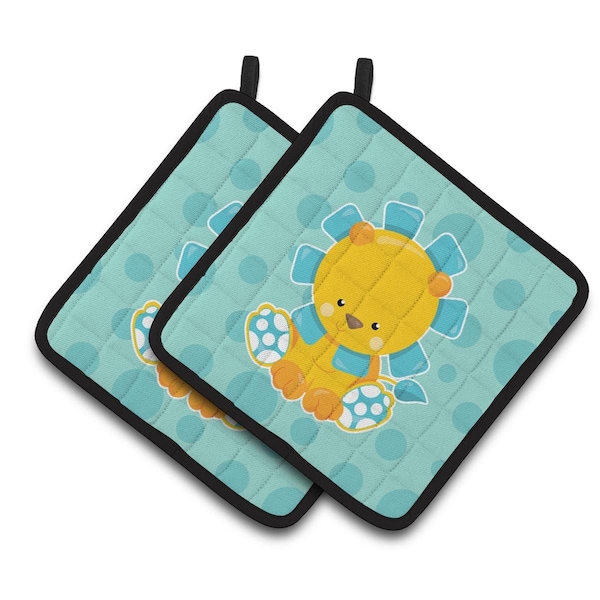Carolines Treasures Boy Lion Pair of Pot Holders - BB6823PTHD