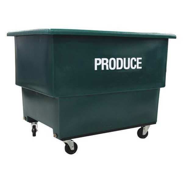 Royal Basket Trucks Produce Cart, 26 Cu ft., Green, W/Shlf - R18-GNX-PDA-4HNN