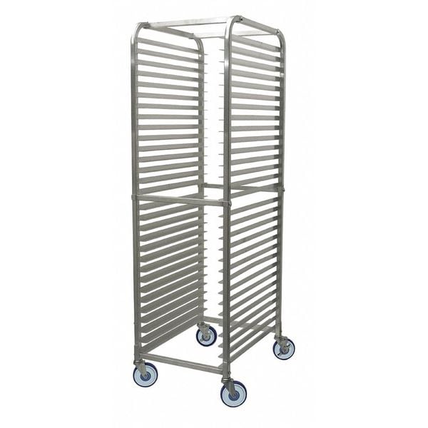 R.W. Rogers Co Pan Rack, Aluminum, 30Tray Cap, End Loading - 01-APR-3018-2-ST