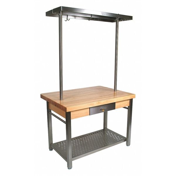 John Boos & Co Cucina Grnd, 8"Drp Lef, Rck, 48"x36"x2-1/4" - CUCG10-PRG48