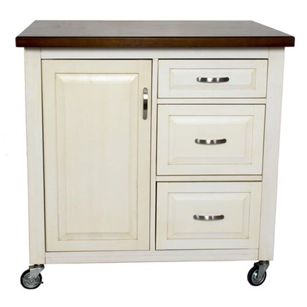 Finefabrics 36 x 37 x 27 in. Andrews Kitchen Cart - FI1209162