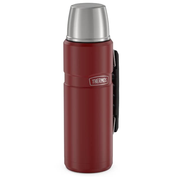 Thermos 40-Ounce Stainless King Vacuum-Insulated Stainless Steel Beverage Bottle Matte Red - SK2010MR4