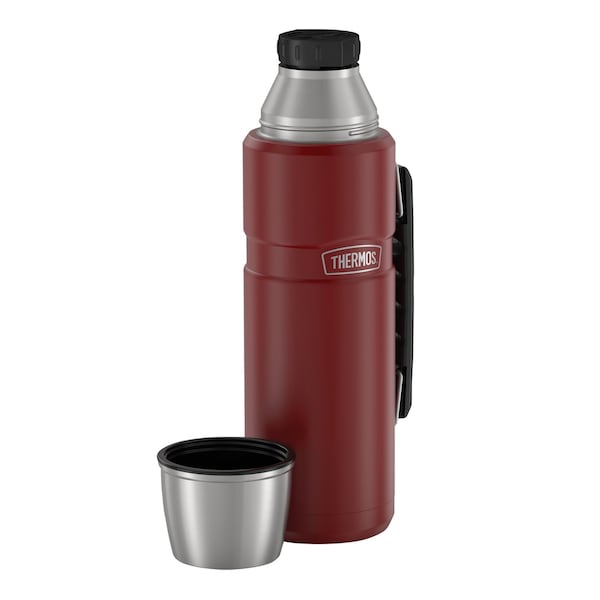 Thermos 40-Ounce Stainless King Vacuum-Insulated Stainless Steel Beverage Bottle Matte Red - SK2010MR4