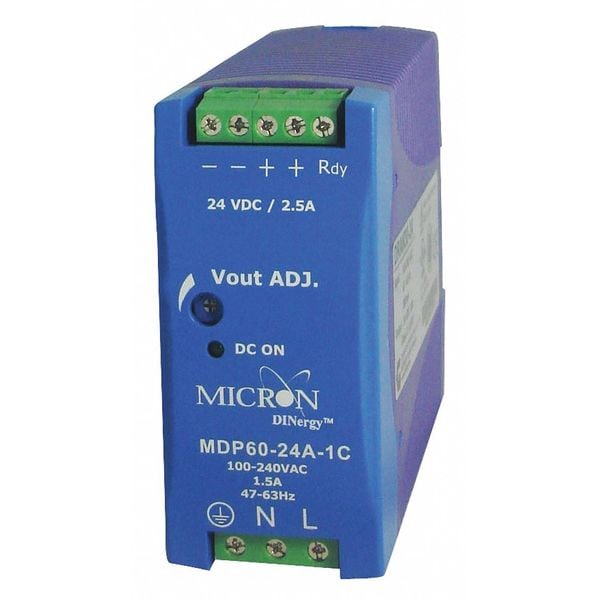 Dinergy DC Power Supply, 24V DC, 60W - MD60-24-1NB-P
