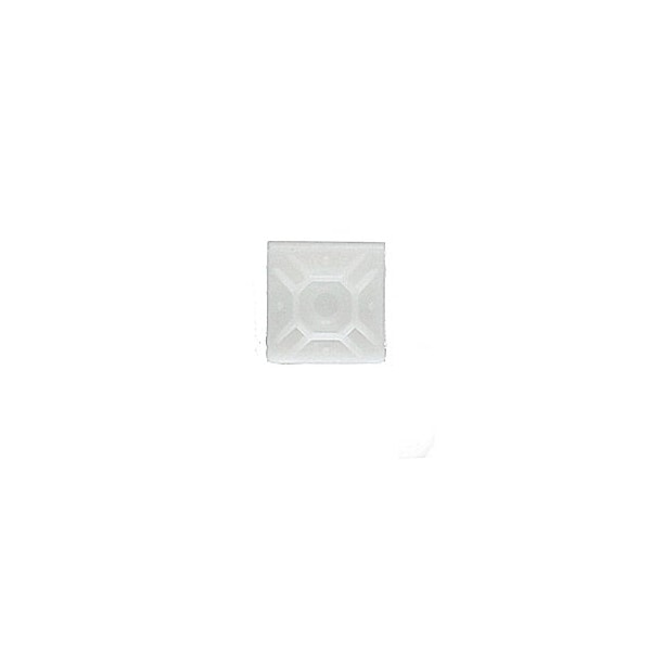 Abb MPNY-1000-9-C, MNTG BASE .99X.99IN NAT NYL RUBBER, PK 100 - MPNY-1000-9-C