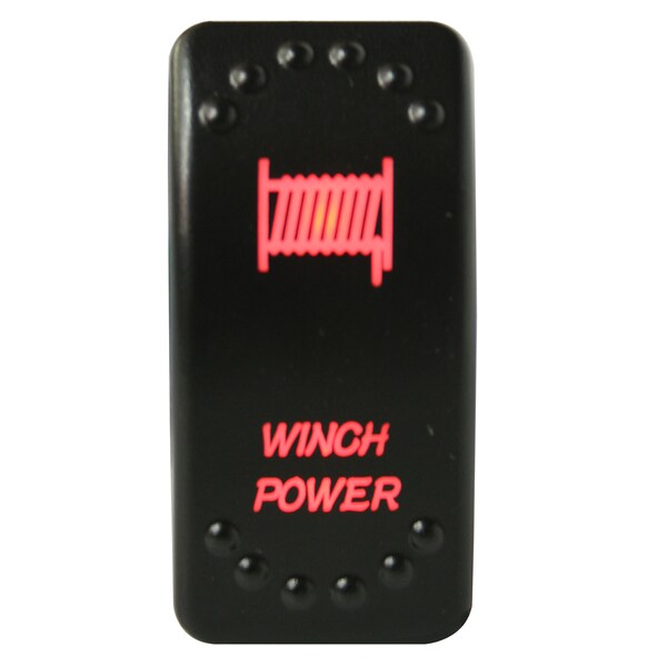 Interruptor basculante de potencia para bulldog winch - encendido/apagado 5 pines rojo - 20262