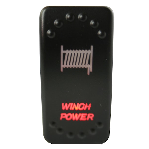 Interruptor basculante de potencia para bulldog winch - encendido/apagado 5 pines rojo - 20262
