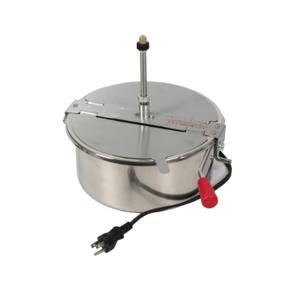 Great Northern Popcorn Great Northern Popcorn Poppers 12 Ounce Machine Replacement Kettle- 1350 Watts with Lid and Stirrer - 216880QJQ