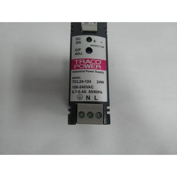 Traco Power Supply, 100 to 240V AC, 24V DC, 24W, 1A, DIN Rail - TCL24-124
