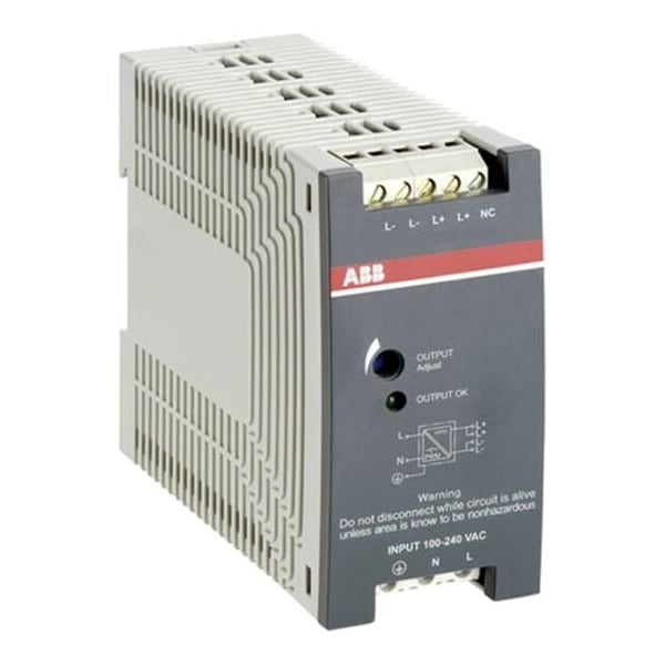 Abb Power Supply, 85/264V AC; 90/300V DC, 24V DC, 60W, 2.5A, DIN Rail - 1SVR427032R0000