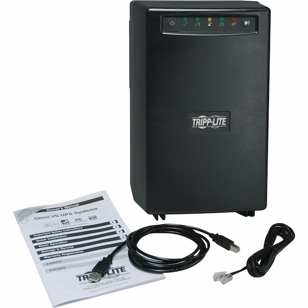 Tripp Lite UPS System, 1.44kVA, Line Interactive, Out: 115/120V AC In: 120V AC - OMNIVS1500XL