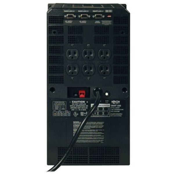 Tripp Lite Smart UPS, 2.2kVA, Line Interactive, Out: 110/115/120V In: 120V AC - SMART 2200 NET