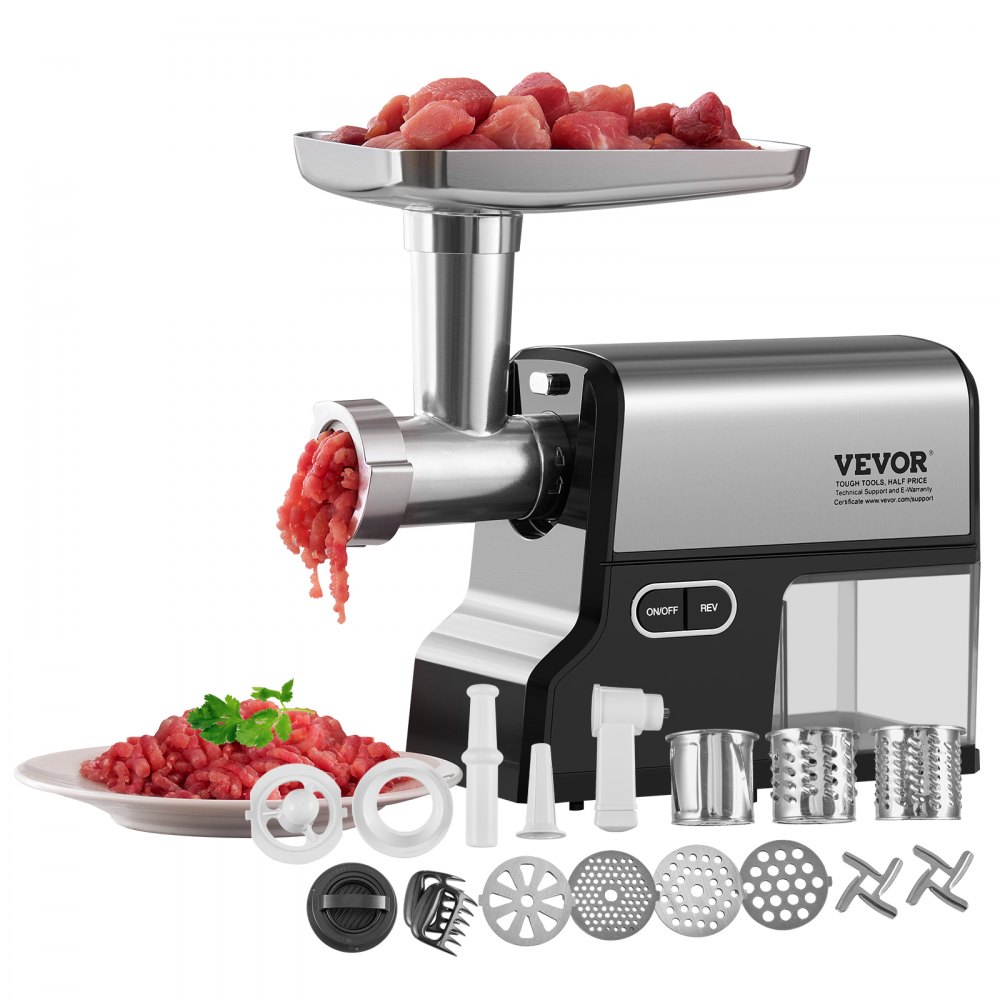 Electric Meat Grinder 4.2 Lbs/Min Sausage Stuffer Maker for Home Kitchen - JYDDJRJ500W5H5JG8V1