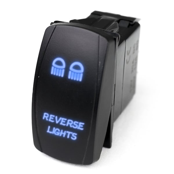 Interruptor basculante Led de Race Sport con iluminación azul radiante (luces de reversa) - RSLE22B