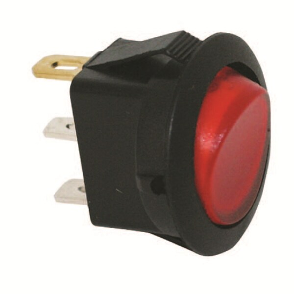 La mejor conexión Ámbar Iluminada para interruptor redondo de balancín de 16A 12V S.P.S.T. 1 pieza - 2700-4J.