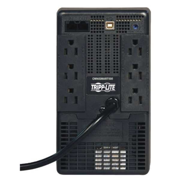 Tripp Lite UPS System, 500VA, Line Interactive, Out: 110/115/120V AC In: 120V AC - OMNISMART500