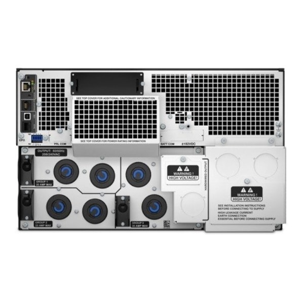 Apc UPS System, 10000VA, Online/Double Conversion, Out: 208/240V AC In: 208/240V AC - SRT10KRMXLT
