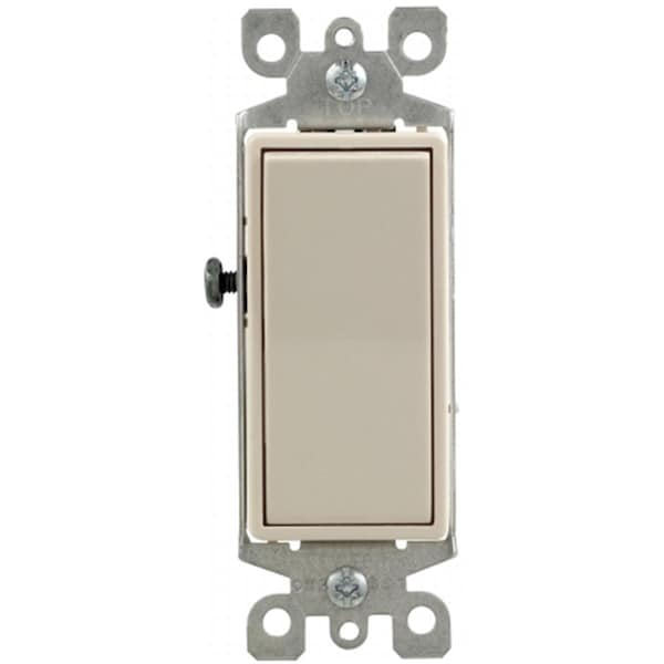 Interruptor basculante de 15 amperes de 3 vías Gorgeousglow Light Almond - GO649300