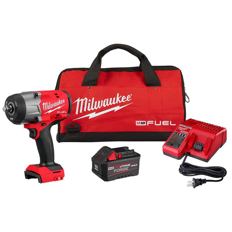 Milwaukee M18 FUEL 18V Llave de Impacto de Alto Torque Inalámbrica sin escobillas de 1/2 pulg. con Anillo de Fricción Kit FORGE - 2967-21F