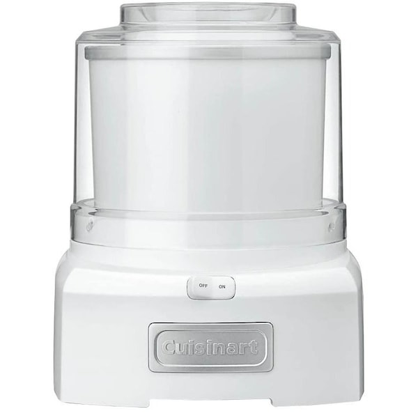 Cuisinart ICE21 Frozen Yogurt, 112 qt, 120 W, Plastic Housing Material, White - ICE-21P1