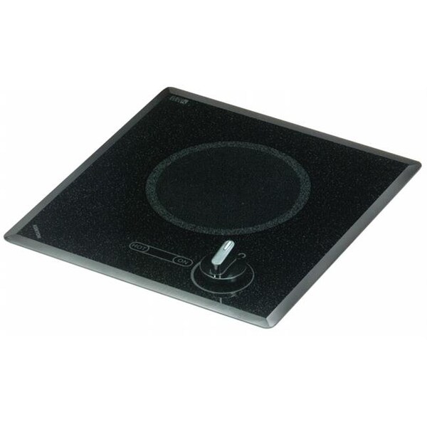 Kenyon Kenyon B41598 Mediterranean Series Single Burner Cooktop- black with analog control- 6 .50 inch 208V UL - B41598