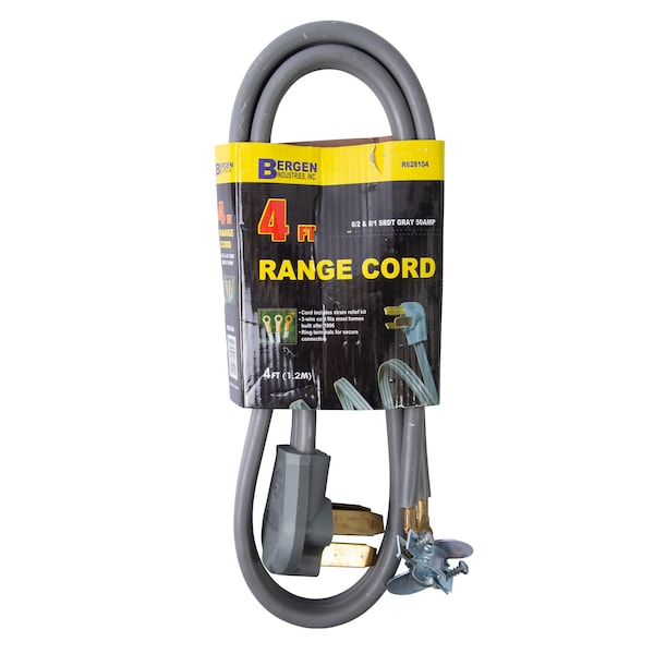 Bergen Industries Appliance Power Cord 4FT.3-Wire Oven Ra - R628104