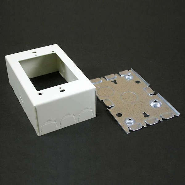 Legrand Device Box, Gang Box Type, 1 Gang, Steel - V5748