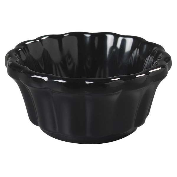 Carlisle Foodservice Smooth Ramekin, 2.4 oz., Black, PK48 - 43943GR03