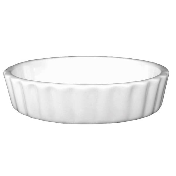 Iti Souffle Round Dish, 6 Oz, Europn Wht, PK24 - SOFR-5-EW