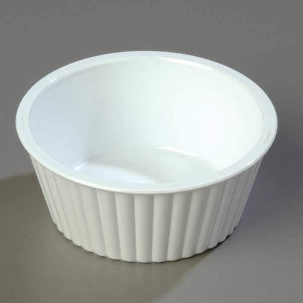 Carlisle Foodservice Fluted Ramekin, 4.5 oz., White, PK48 - 0845GR02