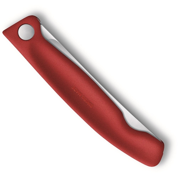 Swiss Army Brands 2024 Victorinox Kitchen Swiss Classic Foldable Paring Knife, Serrated, Red - VIC-6.7831.FB