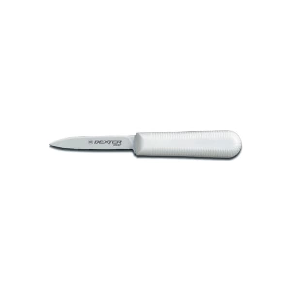 Dexter Russell Dexter Russell - Cooks Style Paring Knife, High Carbon Steel, Black Handle, 3-1/4inL - 24333