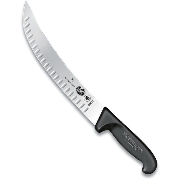 Swiss Army Brands Victorinox 40634 Kitchen Fibrox Pro Black Cimeter, 10In Granton Blade - VIC-5.7323.25