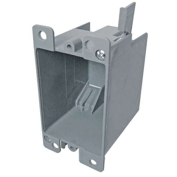 Cantex Electrical Box, 14 cu in, Switch Box Type, 1 Gang, PVC - EZ14SOR
