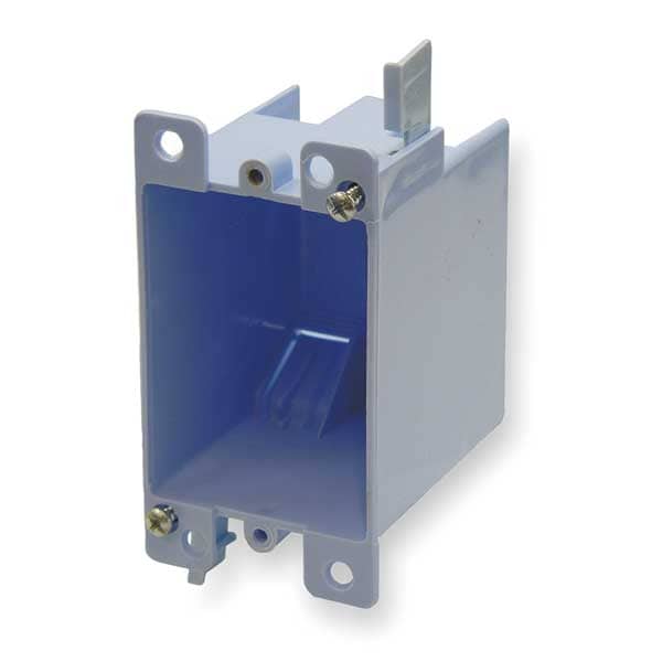 Cantex Electrical Box, 14 cu in, Switch Box Type, 1 Gang, PVC - EZ14SOR