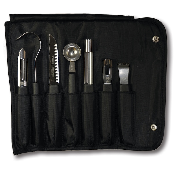Swiss Army Brands 2023 Victorinox 48997 Kitchen Special Sets Black Culinary Kit, 8-Piece Garnishing Kit - VIC-7.4012.1