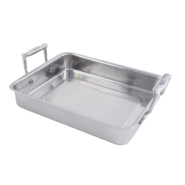 Bon Chef Cucina S/S Sm Food Pan W/Hndls  11 3/4" X 9 3/8" X 2 1/8"  /  3 Qt - 60013