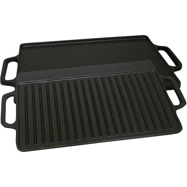 King Kooker Cast Iron, Two Sided Griddle, 9.25" x 15.75" - CI21GS